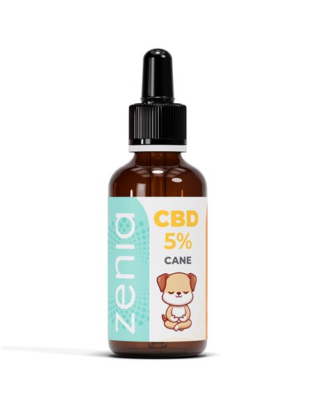 Zenia Olio CBD 5% Cane 50ml bottiglia