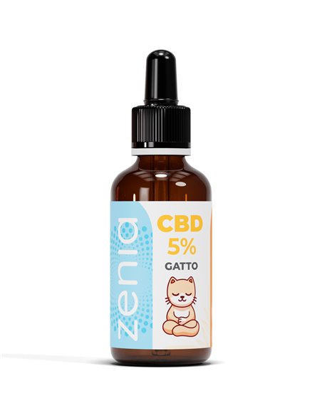 Zenia Olio CBD 5% Gatto 50ml bottiglia