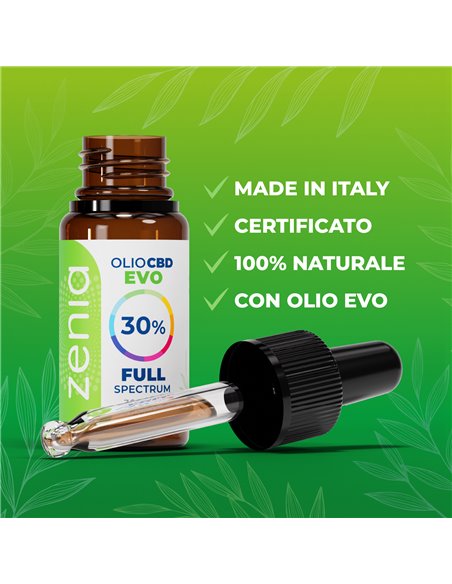 Zenia Olio CBD Evo full-spectrum 30% secondaria