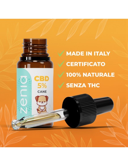 Zenia Olio CBD 5% Cane secondaria