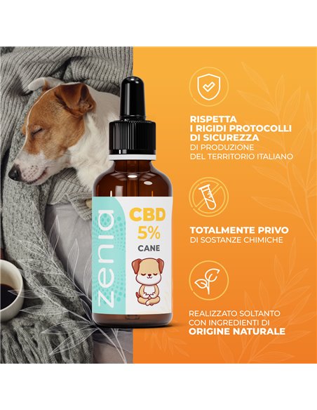 Zenia Olio CBD 5% Cane secondaria