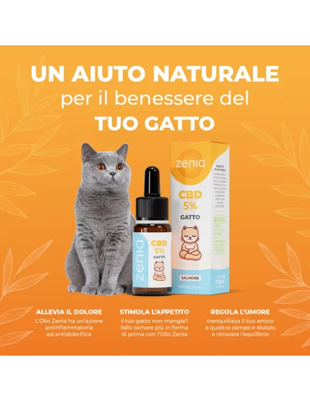 Zenia Olio CBD 5% Gatto