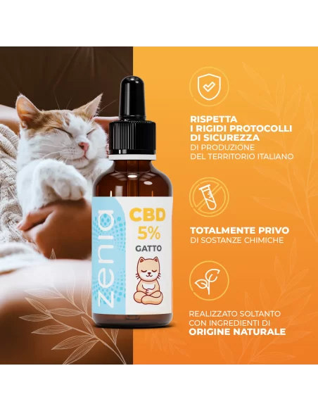 Zenia Olio CBD 5% Gatto