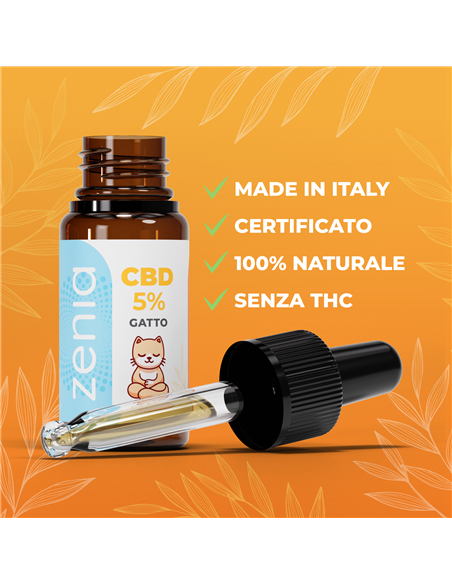 Zenia Olio CBD 5% Gatto secondaria