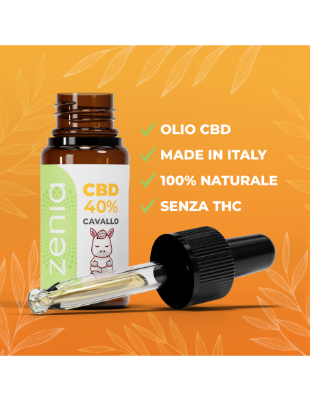 Olio CBD cavallo 40% secondaria