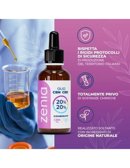 Olio CBN 20% + 20% sec